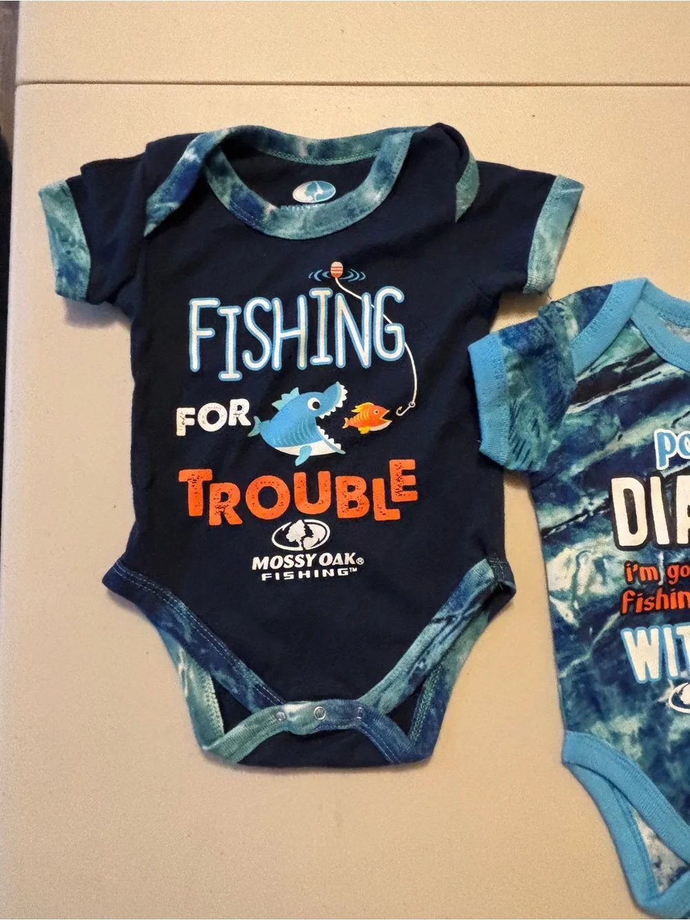 Mossy Oak Set/2 One-Piece Bodysuit with Graphic 0/3  0031S